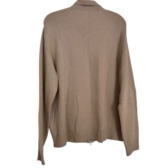 Missoni Men’s Cashmere Chevron Zig Zag Zip Cardigan Sweater Tan Size 54 XXL - Picture 10 of 12